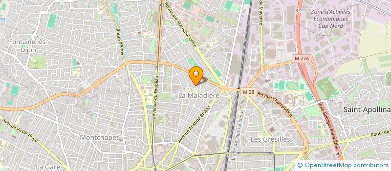 localisation de l'entreprise GP HOLDING  DIJON