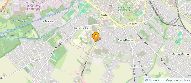 localisation de l'entreprise GP IMMO à CAMBRAI