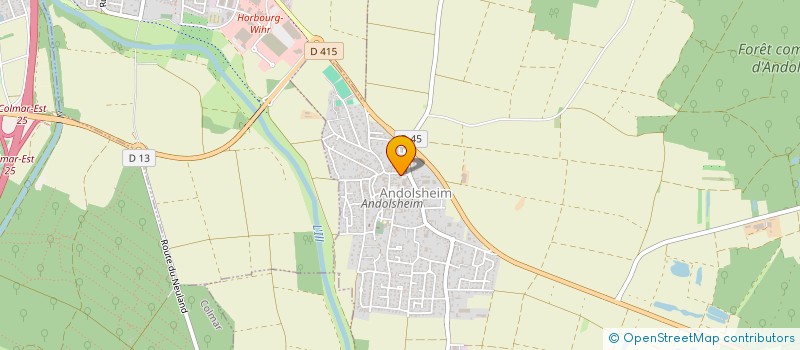 localisation de l'entreprise GP IMMO  ANDOLSHEIM