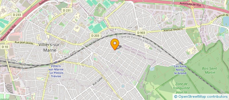 localisation de l'entreprise GP IMMO  VILLIERS-SUR-MARNE