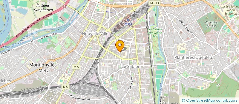 localisation de l'entreprise GP IMMO  METZ