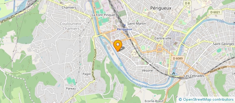 localisation de l'entreprise GP IMMO à PERIGUEUX