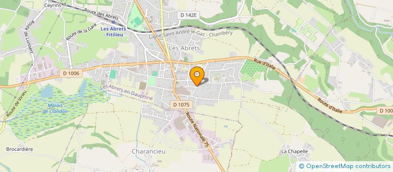 localisation de l'entreprise GP IMMO  LES ABRETS-EN-DAUPHINE