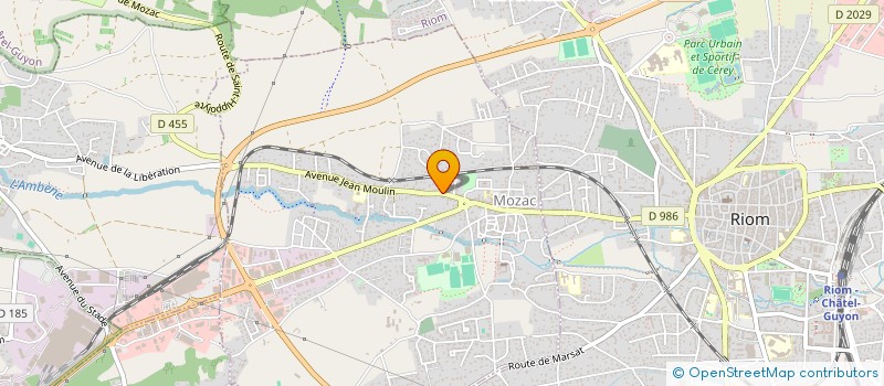 localisation de l'entreprise GP IMMO  MOZAC