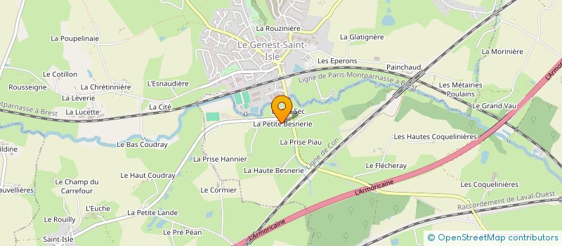 localisation de l'entreprise GP IMMO  SAINT-BERTHEVIN