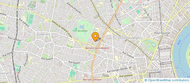localisation de l'entreprise GP IMMO à BORDEAUX