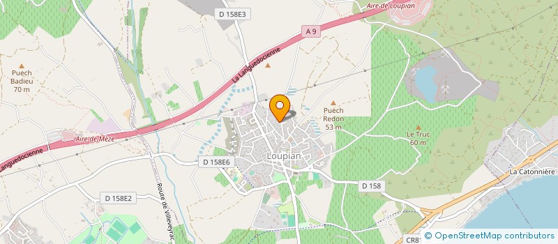 localisation de l'entreprise GP IMMO  LOUPIAN