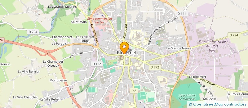 localisation de l'entreprise GP IMMO  PLOERMEL