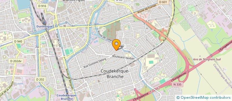 localisation de l'entreprise GP IMMO  COUDEKERQUE-BRANCHE