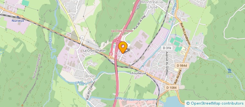 localisation de l'entreprise GP IMMO  MONTREAL-LA-CLUSE