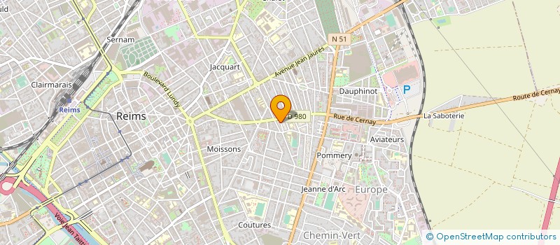 localisation de l'entreprise GP IMMO REIMS à REIMS