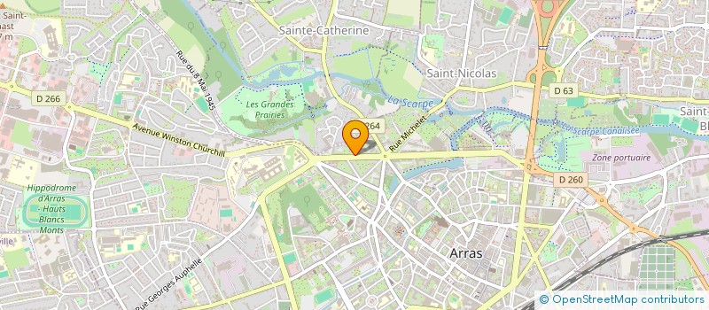 localisation de l'entreprise GP INVEST à ARRAS