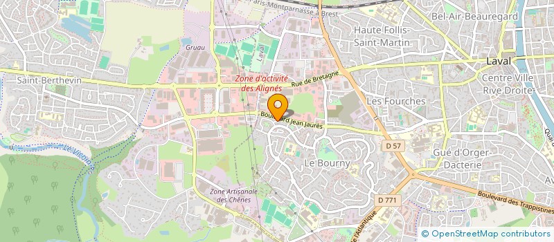 localisation de l'entreprise GP INVEST à LAVAL