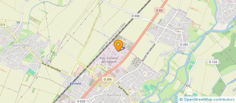 localisation de l'entreprise GP INVESTISSEMENT  ERSTEIN