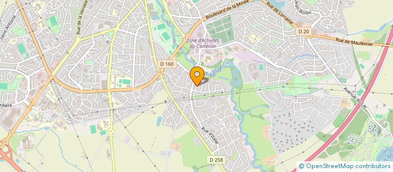 localisation de l'entreprise GP LAMARQUE à CHOLET