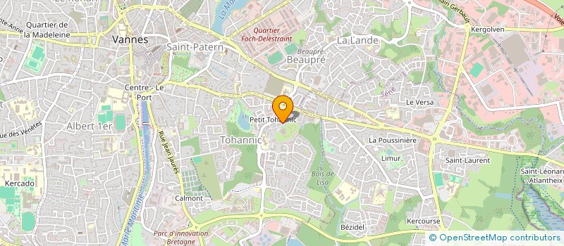 localisation de l'entreprise GP LELIEVRE  VANNES