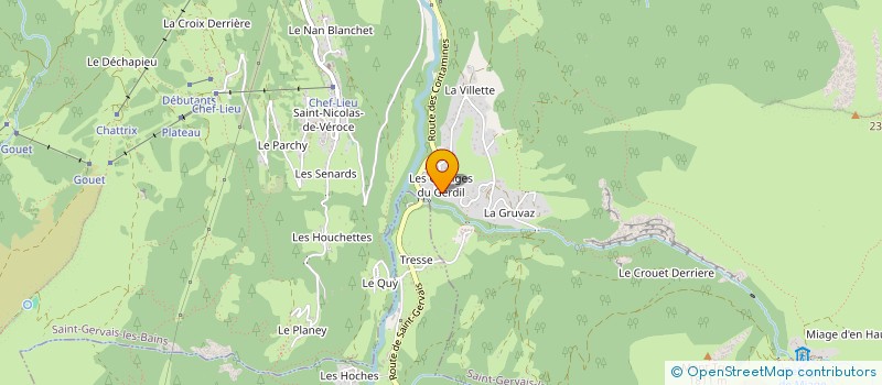 localisation de l'entreprise GP LOCATIONS  SAINT-GERVAIS-LES-BAINS