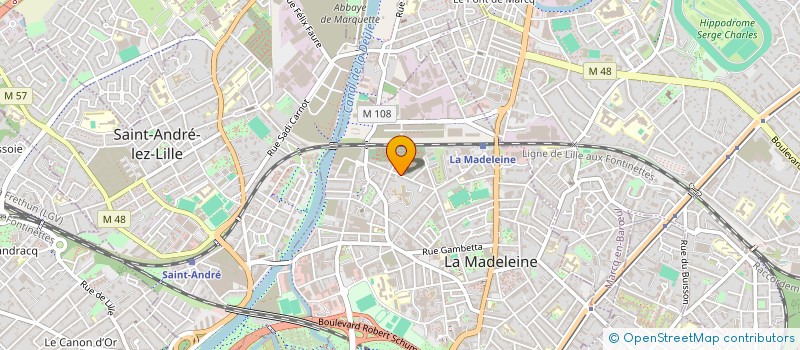localisation de l'entreprise GP MANUTENTION à LA MADELEINE