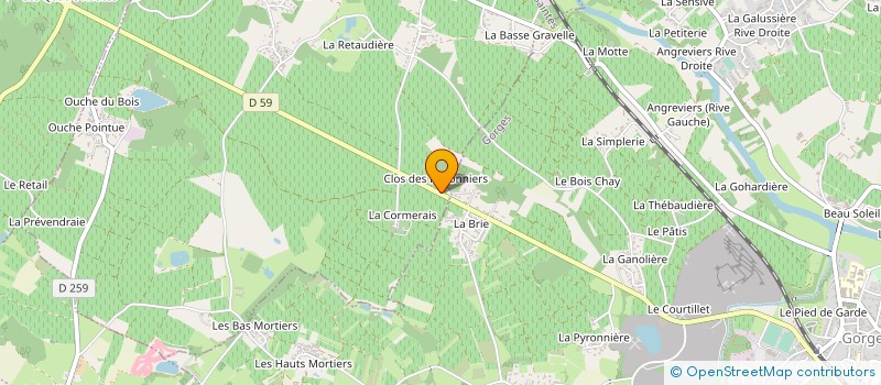 localisation de l'entreprise GP MAT FRANCE à CHATEAU-THEBAUD