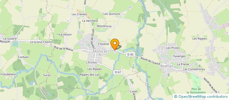 localisation de l'entreprise GP MECANIQUE MULTISERVICES à MONTCET