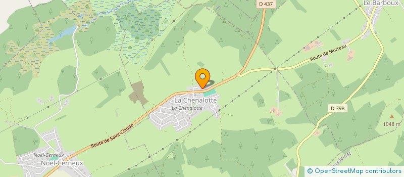 localisation de l'entreprise GP MENUISERIE VERMOT  LA CHENALOTTE