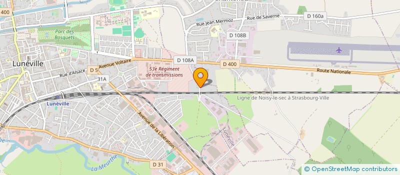 localisation de l'entreprise GP MOSSUS  LUNEVILLE