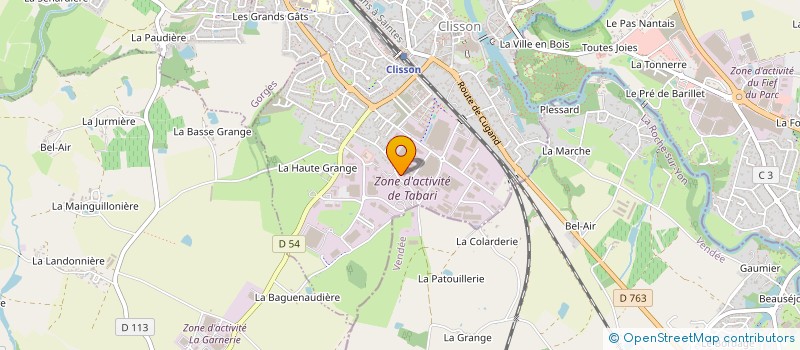 localisation de l'entreprise GP NEGOCE à CLISSON