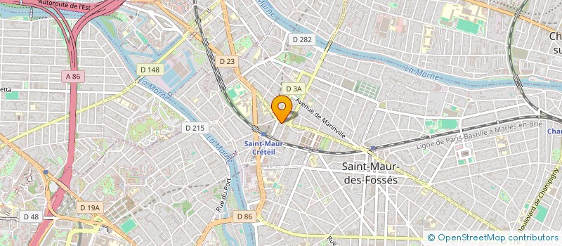 localisation de l'entreprise GP OPTIQUE à SAINT-MAUR-DES-FOSSES
