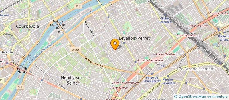 localisation de l'entreprise GP ORG à LEVALLOIS-PERRET