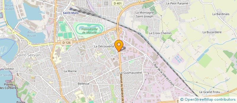 localisation de l'entreprise GP PATRIMOINE  SAINT-MALO