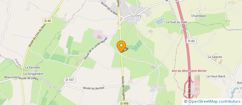 localisation de l'entreprise GP PREFA  JUILLEY