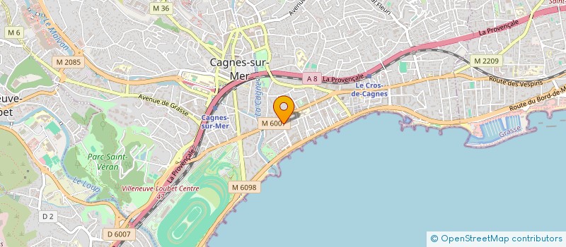 localisation de l'entreprise GP RACING COMPOSITE à CAGNES-SUR-MER