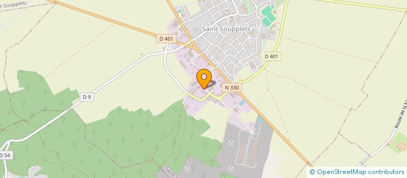localisation de l'entreprise GP RENOV à SAINT-SOUPPLETS