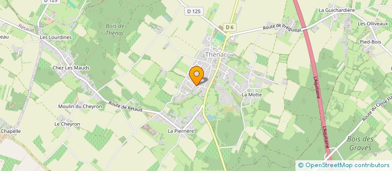 localisation de l'entreprise GP RESSOURCES CONSEIL  THENAC