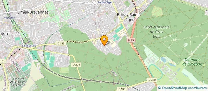 localisation de l'entreprise GP SCI  LIMEIL-BREVANNES