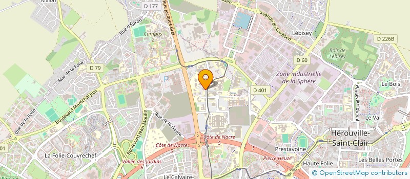 localisation de l'entreprise GP SECURITE à CAEN