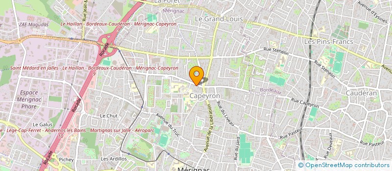 localisation de l'entreprise GP SELLERIE  MERIGNAC