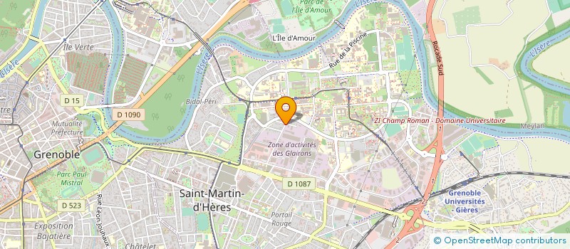 localisation de l'entreprise GP SERVICES à SAINT-MARTIN-D'HERES