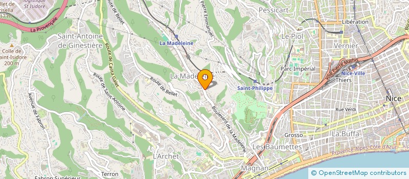 localisation de l'entreprise GP SERVICES à NICE