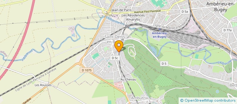 localisation de l'entreprise GP SERVICES  SAINT-DENIS-EN-BUGEY