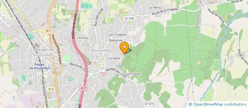 localisation de l'entreprise GP SOLUTIONS à ROUSSILLON