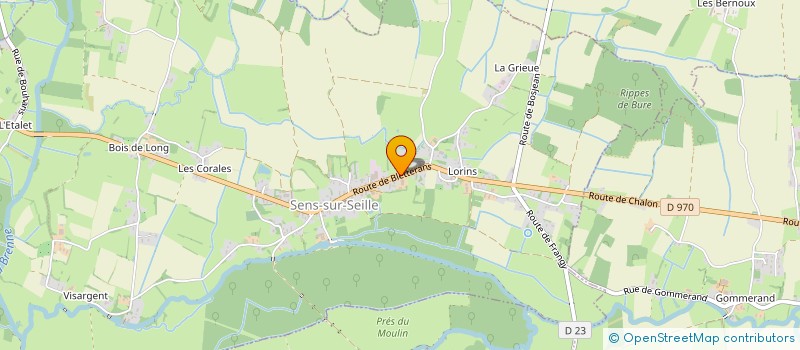 localisation de l'entreprise GP-SPORT à SENS-SUR-SEILLE