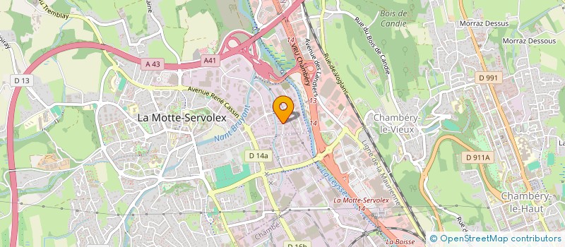 localisation de l'entreprise GP STRADALE  LA MOTTE-SERVOLEX