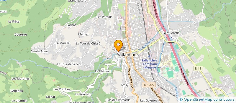 localisation de l'entreprise GP STRUCTURES ETUDES TECHNIQUES à SALLANCHES