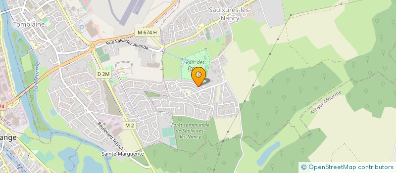 localisation de l'entreprise GP SYSTEME à SAULXURES-LES-NANCY