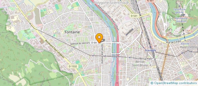 localisation de l'entreprise GP TAXI 38  FONTAINE