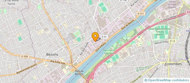 localisation de l'entreprise GP TRANSPORT à BEZONS