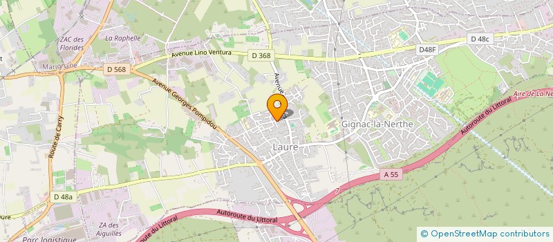 localisation de l'entreprise GP TRANSPORTS à GIGNAC-LA-NERTHE