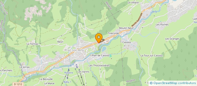 localisation de l'entreprise GP TRANSPORTS  MEGEVE