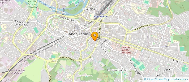 localisation de l'entreprise GP TREUIL à ANGOULEME